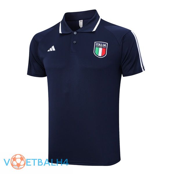 Italië voetbal Polo blauw koninklijk 2023/2024