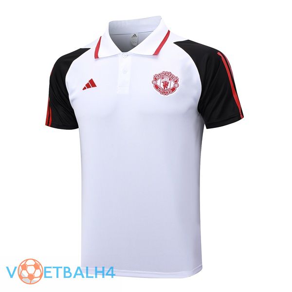 Manchester United voetbal Polo wit 2023/2024