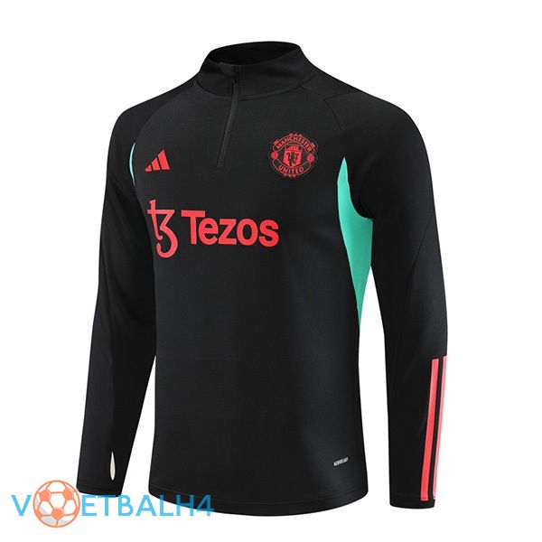 Manchester United Training Sweatshirt zwart 2023/2024