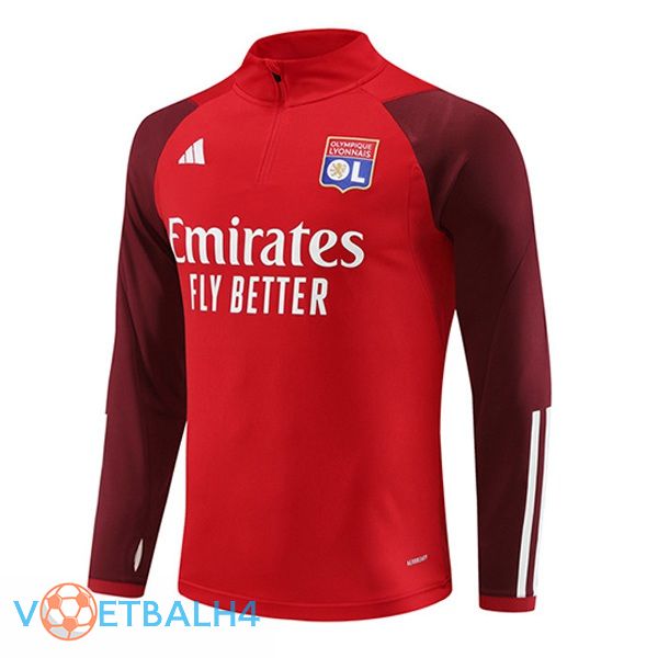 Lyon OL Training Sweatshirt rood 2023/2024