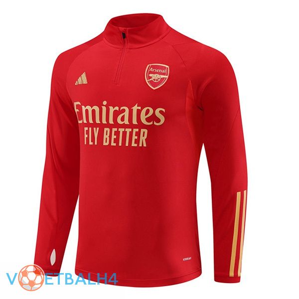 Arsenal Training Sweatshirt rood 2023/2024