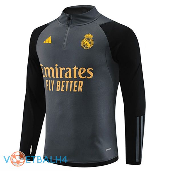 Real Madrid Training Sweatshirt grijs 2023/2024