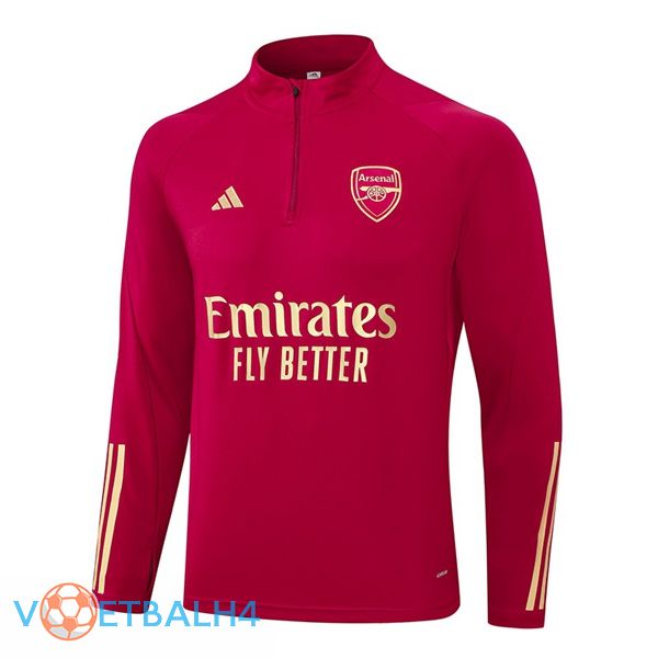 Arsenal Training Sweatshirt rood 2023/2024