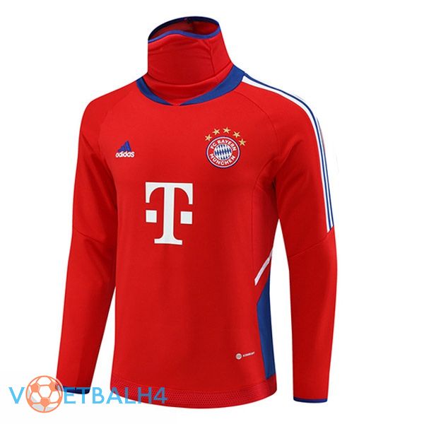 Bayern Munich High collar Training Sweatshirt rood 2023/2024