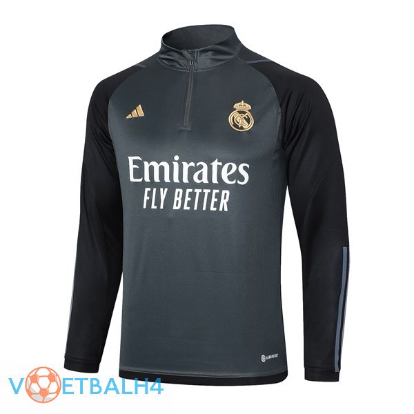 Real Madrid Training Sweatshirt grijs 2023/2024