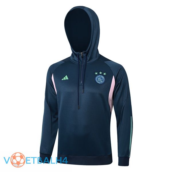 AFC Ajax Training Sweatshirt Hoodie blauw koninklijk 2023/2024