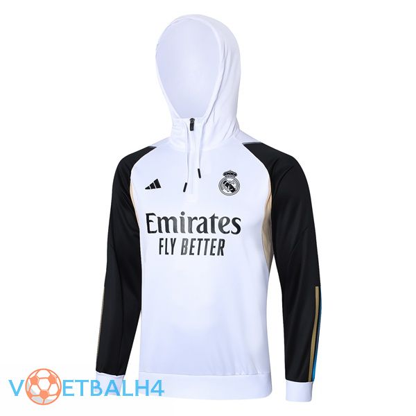 Real Madrid Training Sweatshirt Hoodie wit 2023/2024