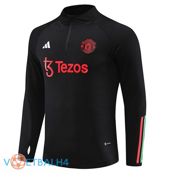 Manchester United Training Sweatshirt zwart 2023/2024