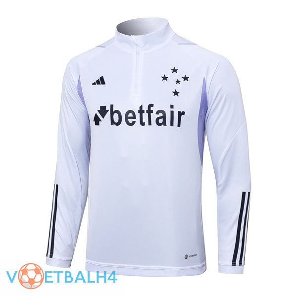 Cruzeiro EC Training Sweatshirt wit 2023/2024