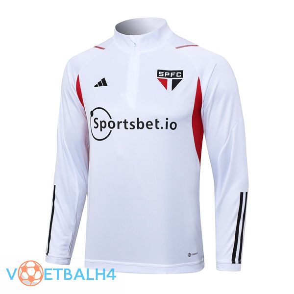 Sao Paulo FC Training Sweatshirt wit 2023/2024