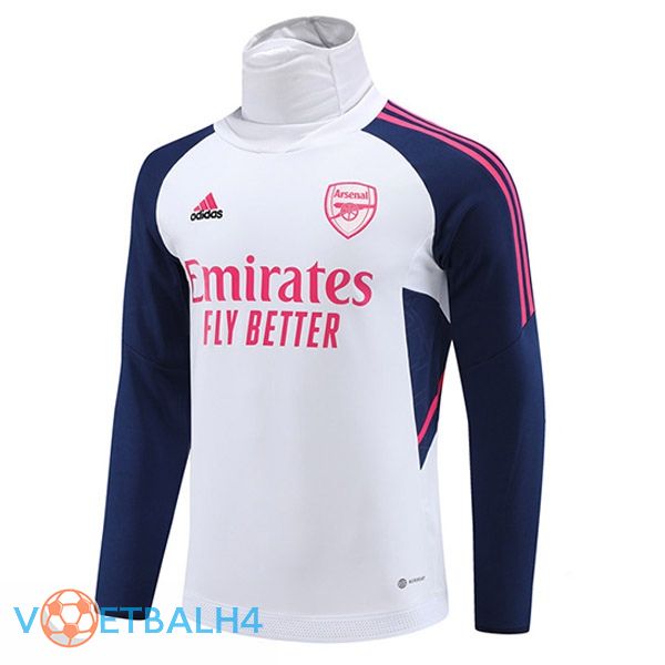 Arsenal High collar Training Sweatshirt wit 2023/2024