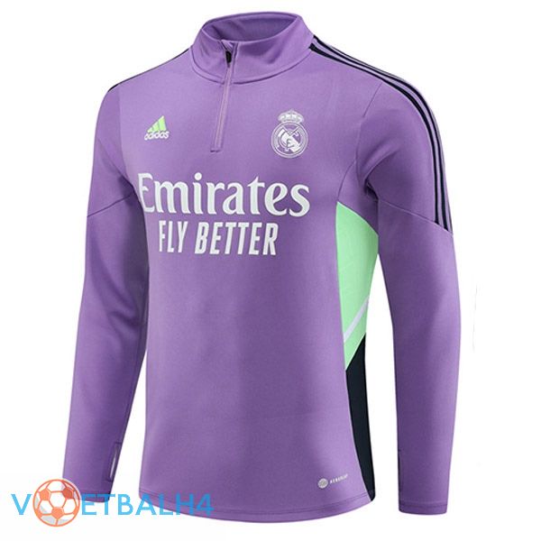 Real Madrid Training Sweatshirt paars 2023/2024