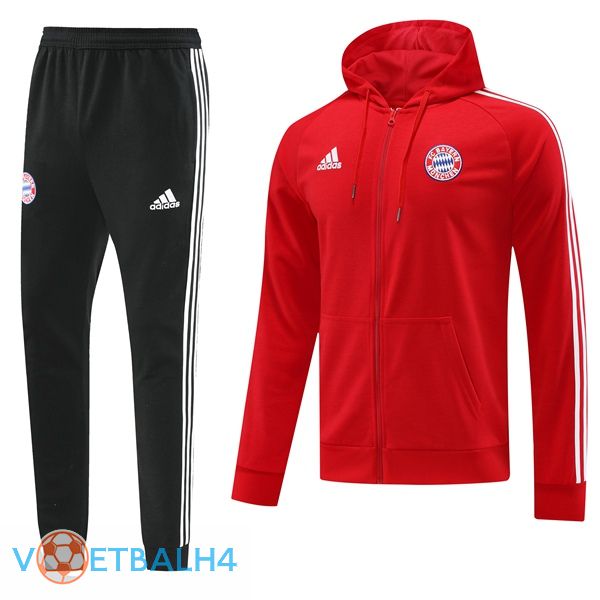 Bayern Munich trainingspak Hoodie rood 2023/2024