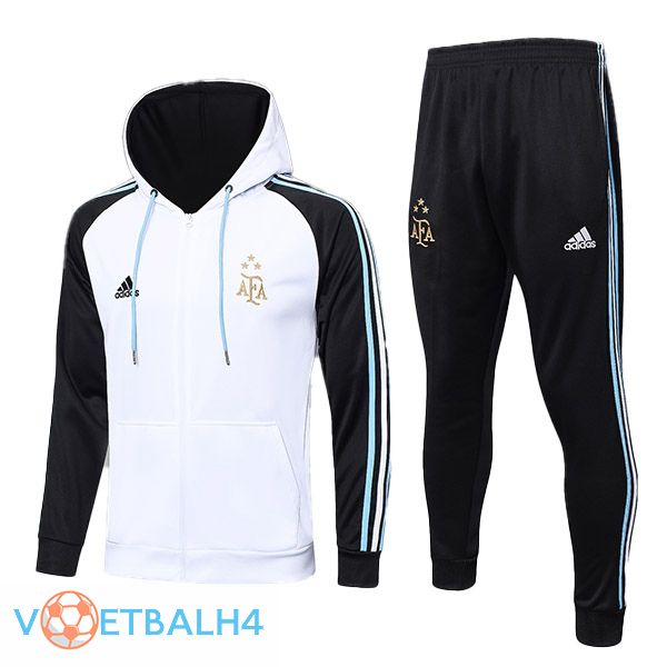 Argentinië trainingspak Hoodie wit 2023/2024