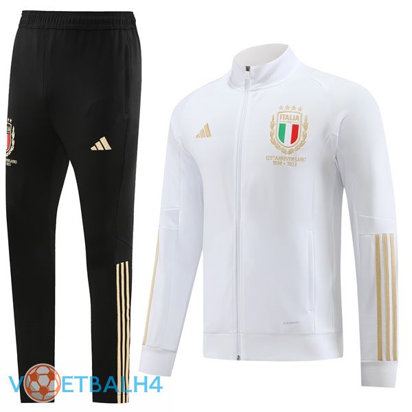 Italië trainingspak - Jacket wit 2023/2024