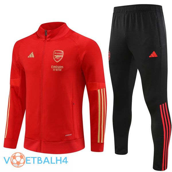 Arsenal trainingspak - Jacket rood 2023/2024