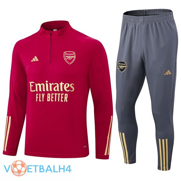 Arsenal trainingspak rood 2023/2024