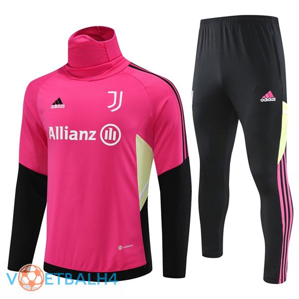 Juventus High collar trainingspak rood 2023/2024