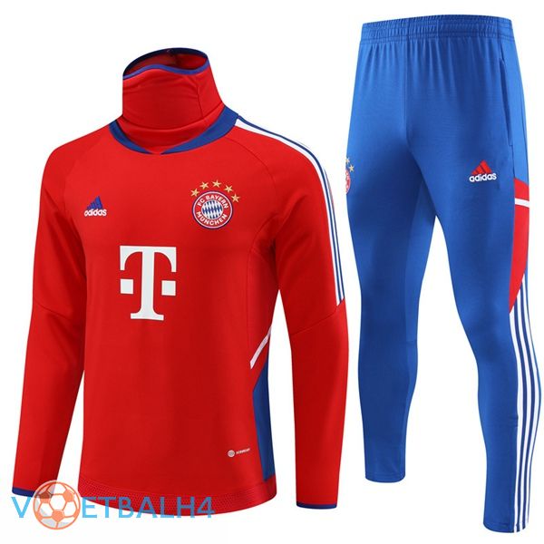 Bayern Munich High collar trainingspak rood 2023/2024