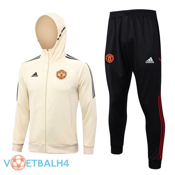 Manchester United trainingspak Hoodie bruin 2023/2024