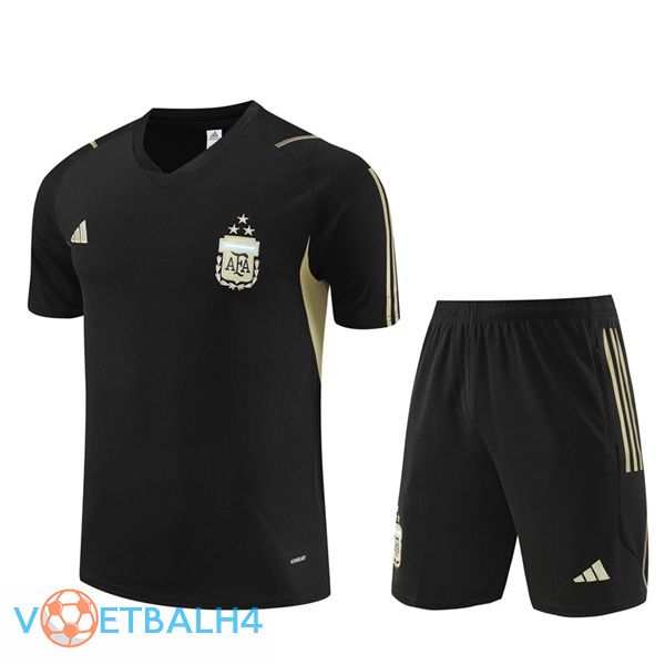 Argentinië Training T Shirt + korte broek zwart 2023/2024