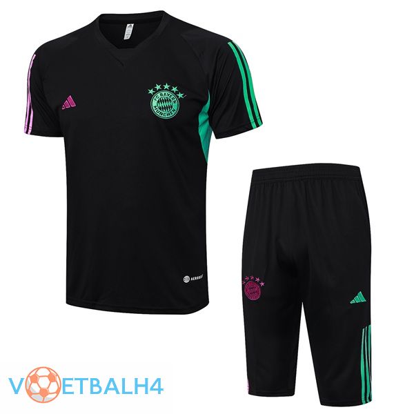 Bayern Munich Training T Shirt + korte broek zwart 2023/2024