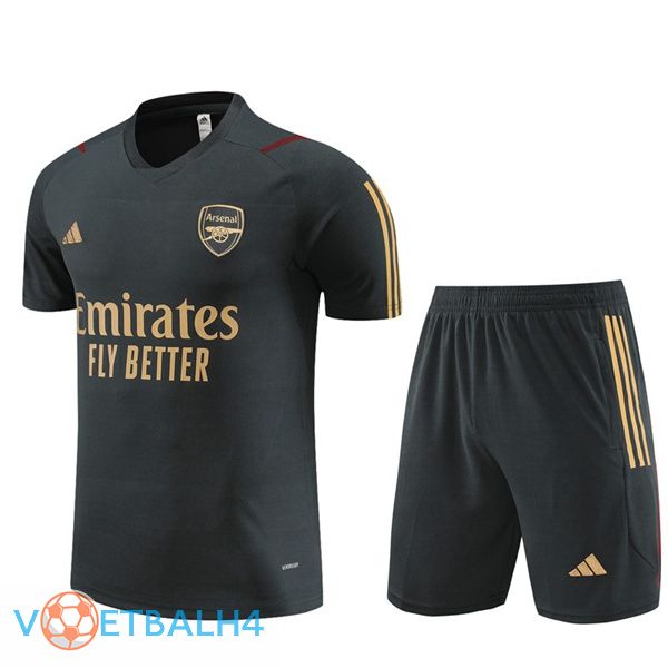 Arsenal Training T Shirt + korte broek grijs 2023/2024