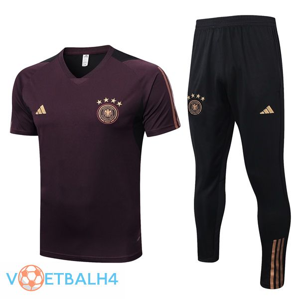 Duitsland Training T Shirt + broek rood 2023/2024