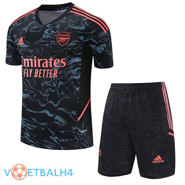 Arsenal Training T Shirt + korte broek zwart 2023/2024