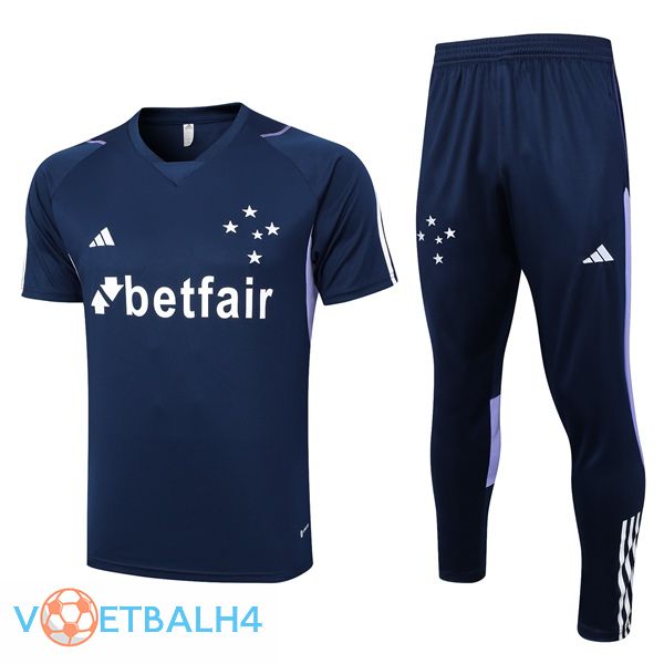 Cruzeiro EC Training T Shirt + broek koninklijk blauw 2023/2024