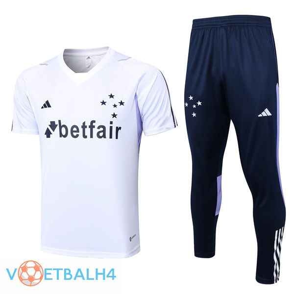 Cruzeiro EC Training T Shirt + broek wit 2023/2024