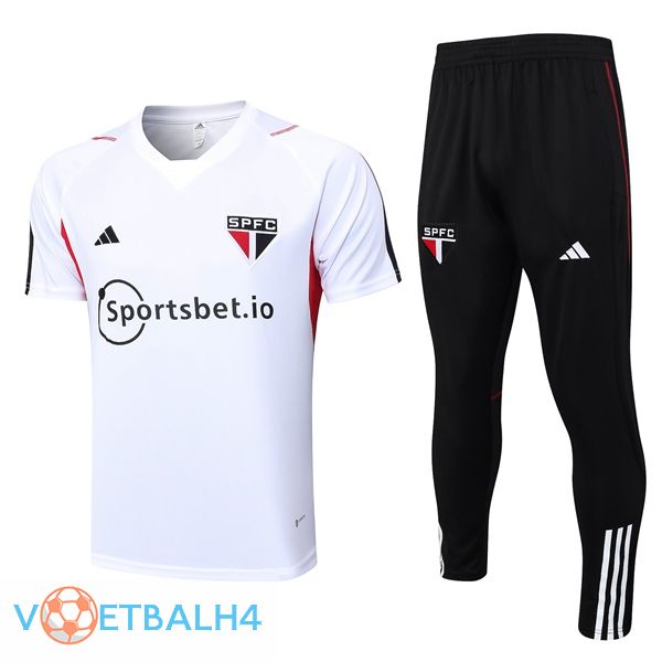 Sao Paulo FC Training T Shirt + broek wit 2023/2024