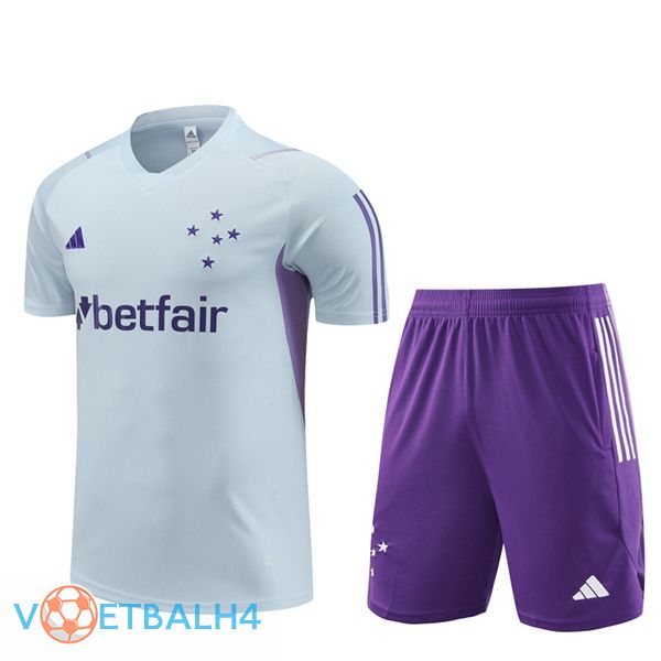 Cruzeiro EC Training T Shirt + korte broek grijs 2023/2024