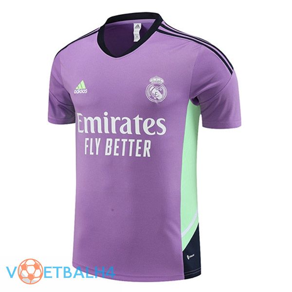 Real Madrid Training T Shirt paars 2023/2024