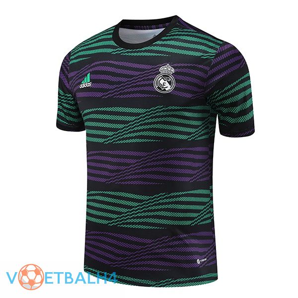 Real Madrid Training T Shirt zwart groente 2023/2024