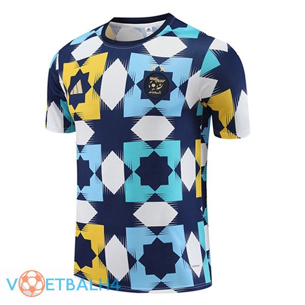 Algeria Training T Shirt wit blauw 2023/2024