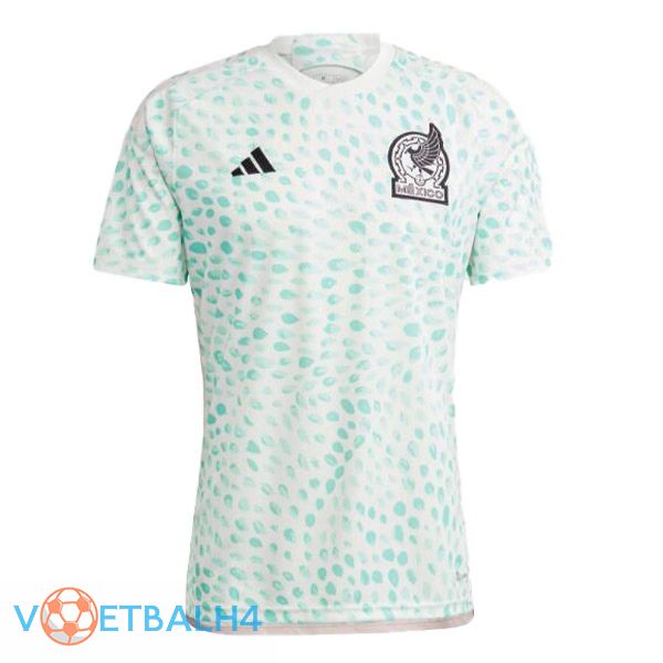 Mexico Dames voetbal jersey uit wit groente 2023/2024