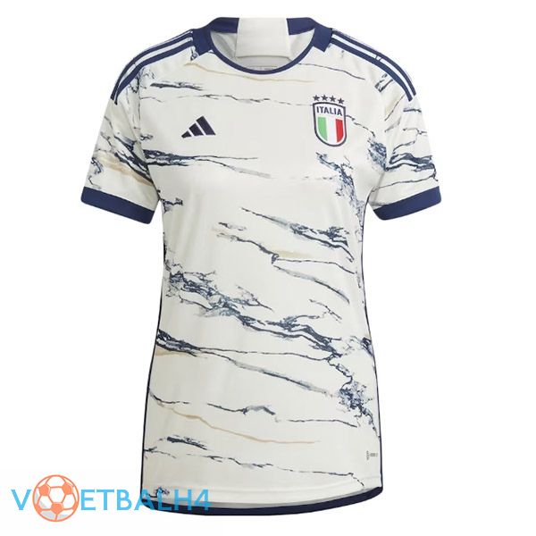 Italië Dames voetbal jersey uit wit 2023/2024