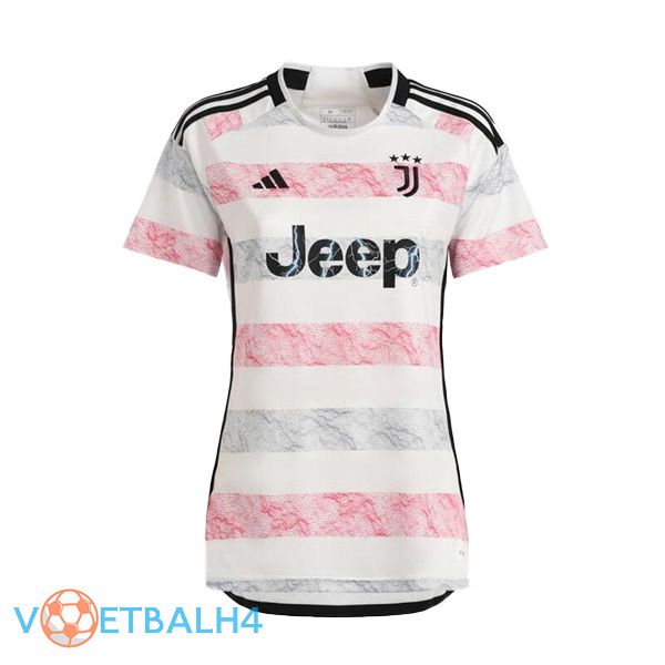 Juventus Dames voetbal jersey uit wit 2023/2024