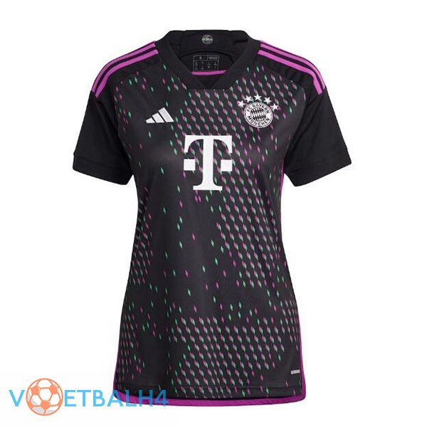 Bayern Munich Dames uit voetbal jersey zwart 2023/2024