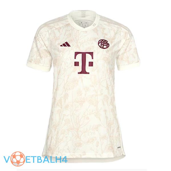 Bayern Munich Dames derde voetbal jersey geel 2023/2024