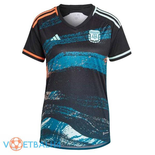 Argentinië Dames voetbal jersey uit zwart 2023/2024