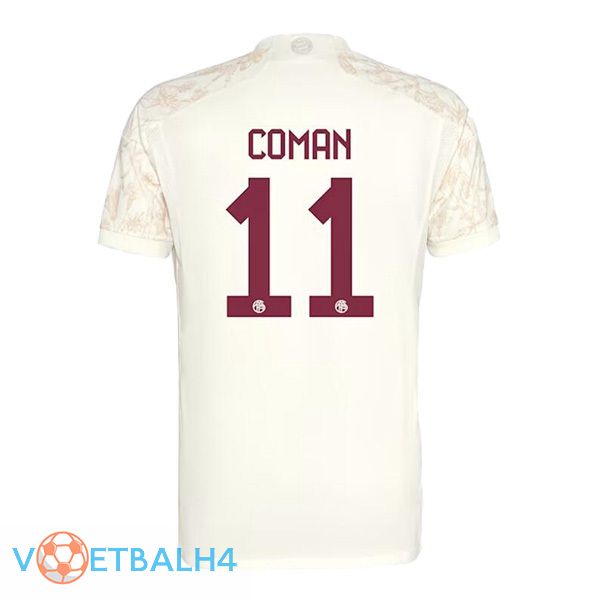 Bayern Munich (Coman 11) derde voetbal jersey geel 2023/2024