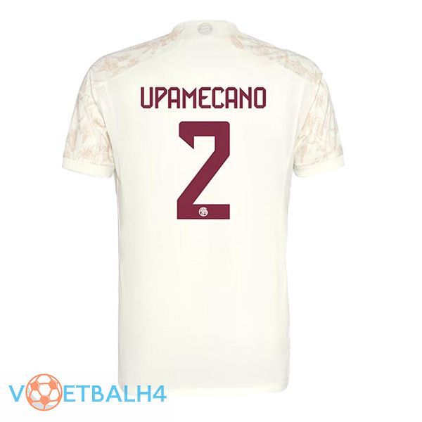 Bayern Munich (Upamecano 2) derde voetbal jersey geel 2023/2024