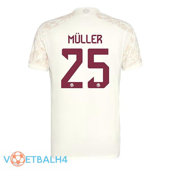 Bayern Munich (Müller 25) derde voetbal jersey geel 2023/2024