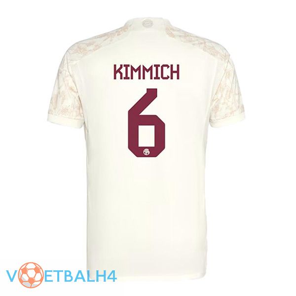 Bayern Munich (Kimmich 6) derde voetbal jersey geel 2023/2024