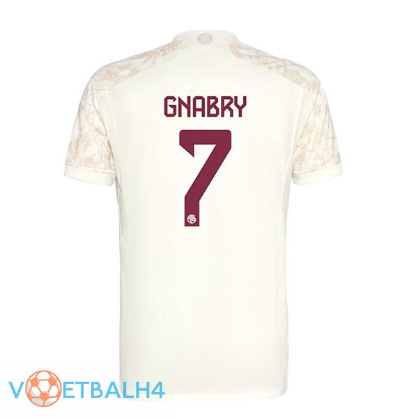 Bayern Munich (Gnabry 7) derde voetbal jersey geel 2023/2024