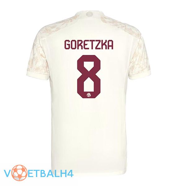 Bayern Munich (Goretzka 8) derde voetbal jersey geel 2023/2024