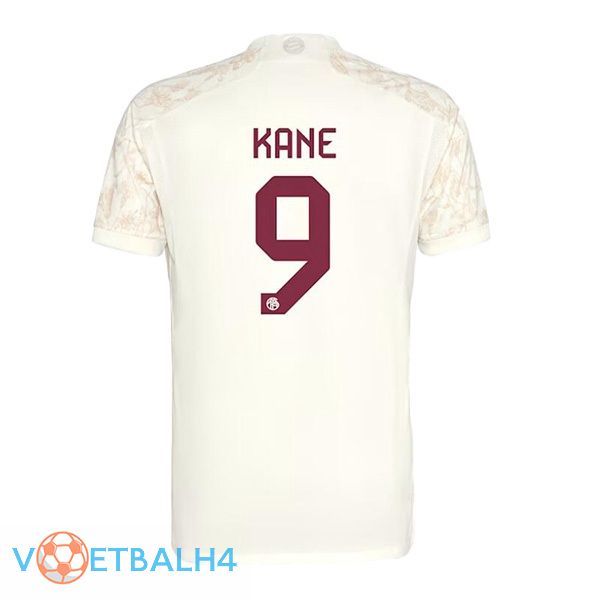 Bayern Munich (Kane 9) derde voetbal jersey geel 2023/2024