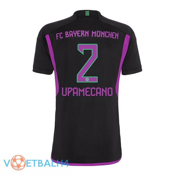 Bayern Munich (Upamecano 2) uit voetbal jersey zwart 2023/2024